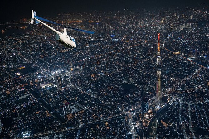 22-Min Tokyo City Lights Helicopter Tour – Skytree and Asakusa - What the helicopter ride is really like at night