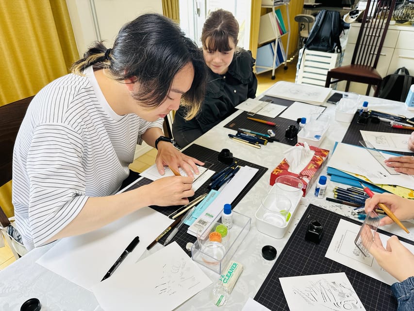 3-Hour Manga Drawing Workshop in Tokyo - The workshop sequence: sketch to screen tones