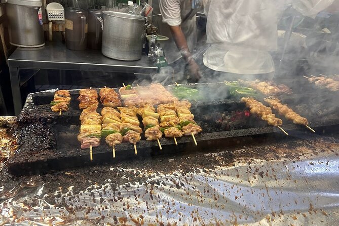 4 Hours Shibuya - Shinjuku Night Tour - Toritake chicken skewers: a meal stop that turns a walk into an experience