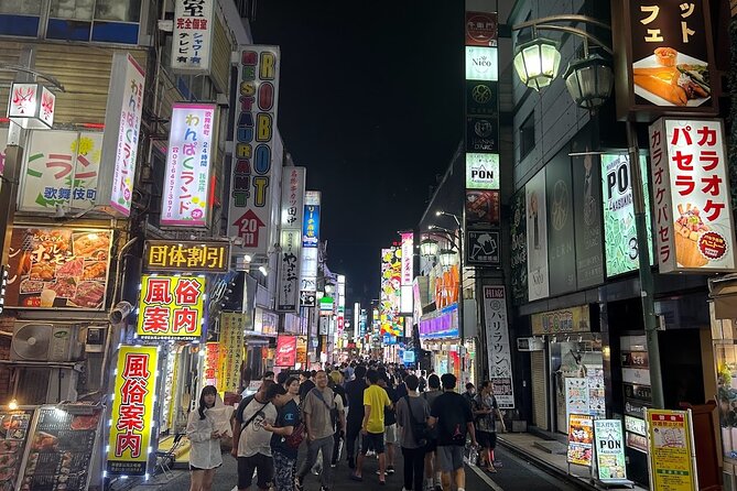 4 Hours Shibuya - Shinjuku Night Tour - Shinjuku’s layers: Kabukicho, Golden Gai, and Memory Lane