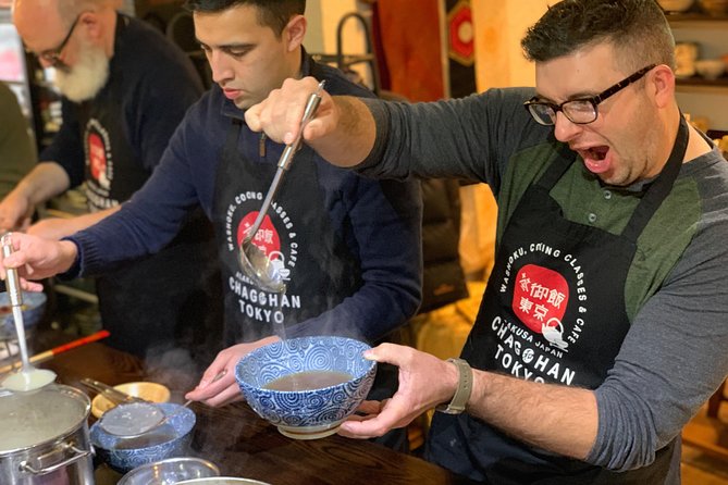 Asakusa Classic Ramen & Crispy Gyoza Cooking Class - The Ramen Part: Shoyu Broth and Toppings From Scratch