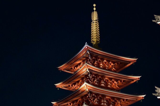 Asakusa Night Evening Walking Tour with English-Speaking Guide - Kaminarimon Gate at Night: The Thunder Gate Moment