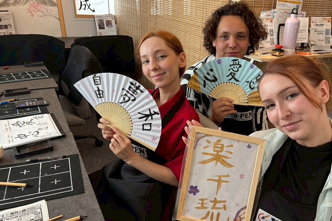 Asakusa：Japanese Calligraphy & Make your original folding fan! - Price and value: is $43 for 1 hour worth it?