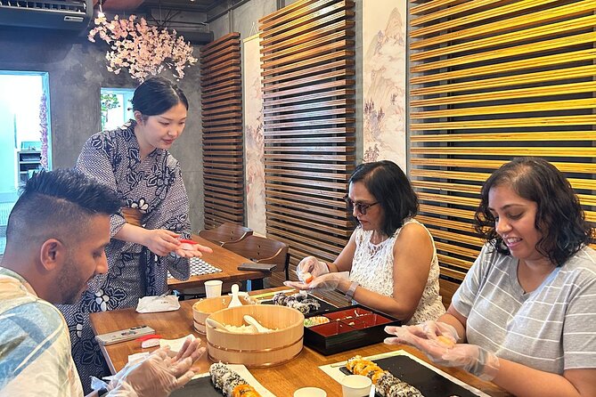 Best Sushi Making Class in Tokyo: Sushi Making Class Shibuya - Sitting Down to Eat What You Made