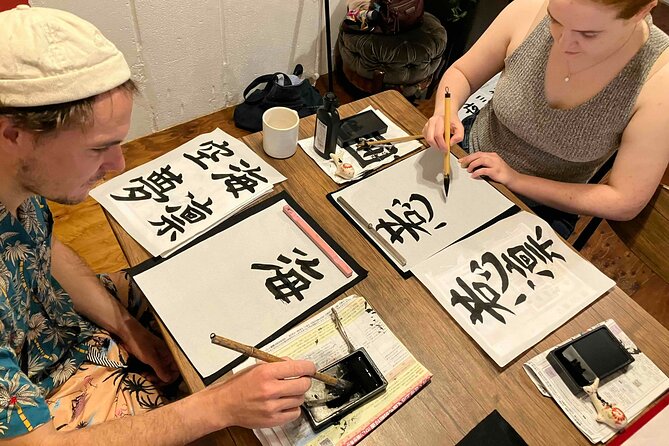 Calligraphy Culture SHODO Experience in Tokyo - Inside the Lesson: From Brush Grip to Your Name in Kanji