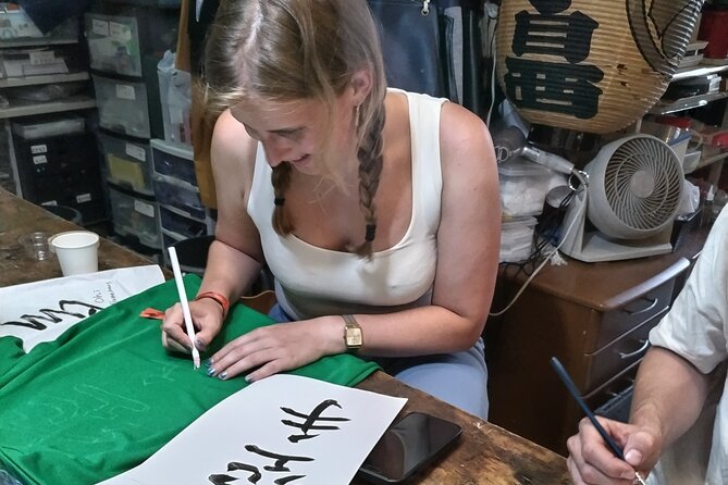 Calligraphy on T-shirt or lantern near Skytree Tokyo - Key Things You’ll Notice Right Away