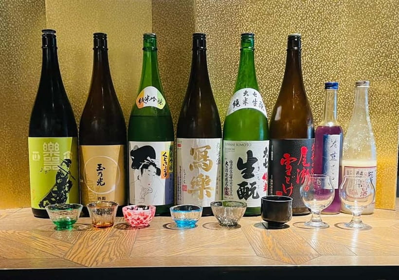 Casual Japanese sake tasting and snack experience, Kabukicho - How the Tasting Flows: Low Alcohol First, Then the Stronger Stuff