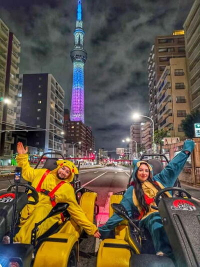 Cherry Blossom Go-Kart Tour with Insta360 Video & Photos - Comfort and control: the kart setup for big and tall riders