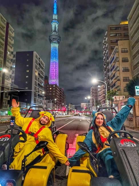 Cherry Blossom Go-Kart Tour with Insta360 Video & Photos - Comfort and control: the kart setup for big and tall riders