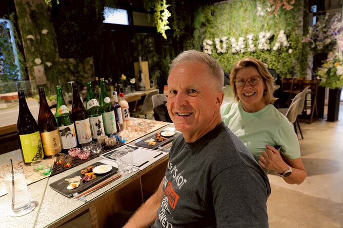 Cherry blossom & Japanese Sake Tasting in Shinjuku - The snack pairings are where the learning clicks