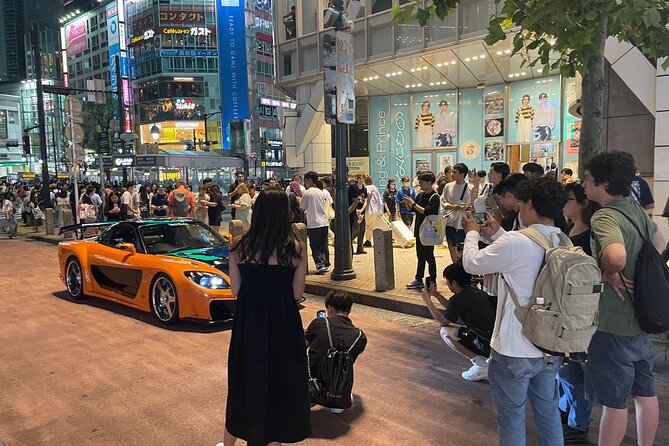 Daikoku PA JDM Car Scene Tour in Tokyo Drift RX7 - Tokyo Tower: how the skyline becomes a car backdrop