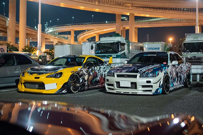 Daikoku PA JDM Car Scene Tour in Tokyo Drift RX7 - Daikoku Parking Area: your hour in the center of the scene
