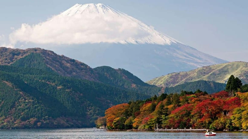 From Tokyo: Private Mt. Fuji and Hakone Tour by Car - Lake Ashi, a boat option, and the torii at Heiwa no Torii