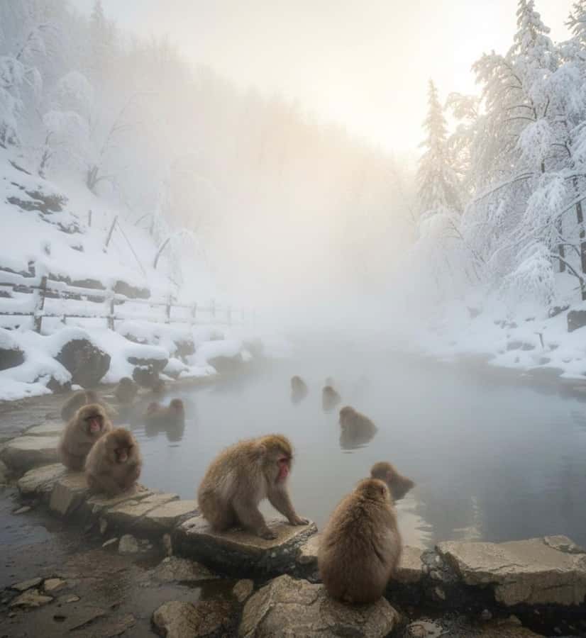 From Tokyo: Snow Monkeys and Zenkoji Temple Day Trip - Snow Monkey Park (Jigokudani Yaen-Koen): Hot Springs and Real Behavior