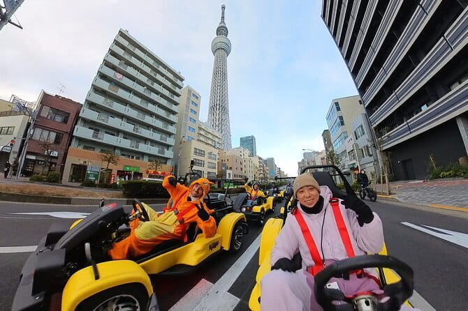 Go Karting Tokyo Bay Experience | 9 Top Destinations in 120 Mins - Asakusa and the Imperial Palace stop for Tokyo depth