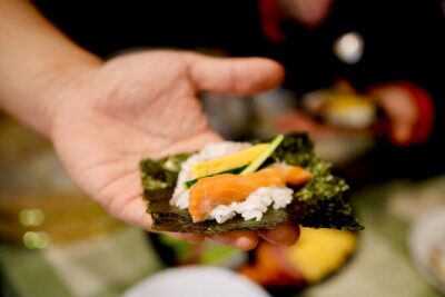 Hand-rolled Sushi Temaki Zushi Workshop in Tokyo - Sumeshi (Vinegared Sushi Rice) Is the Main Event