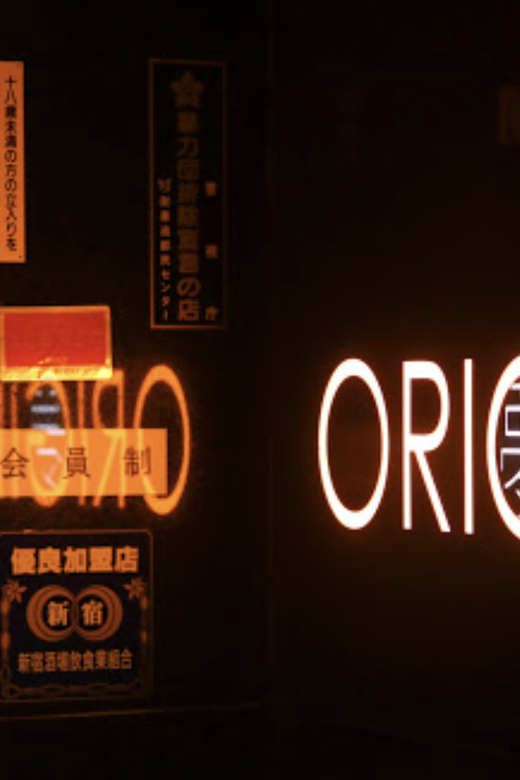 Hostess Bar Tour - ORIGIN Tokyo Entry Ticket - Drinks and snacks: start with the included pour, then decide your pace
