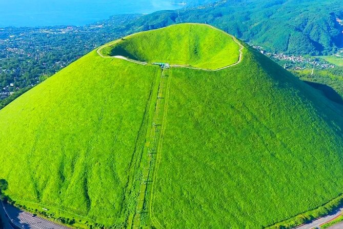 Izu Mount Omuro Day Tour: Atami Beach Line,Ropeway,Jogasaki Coast - Mount Omuro: the matcha-cone volcano and your included cable car time