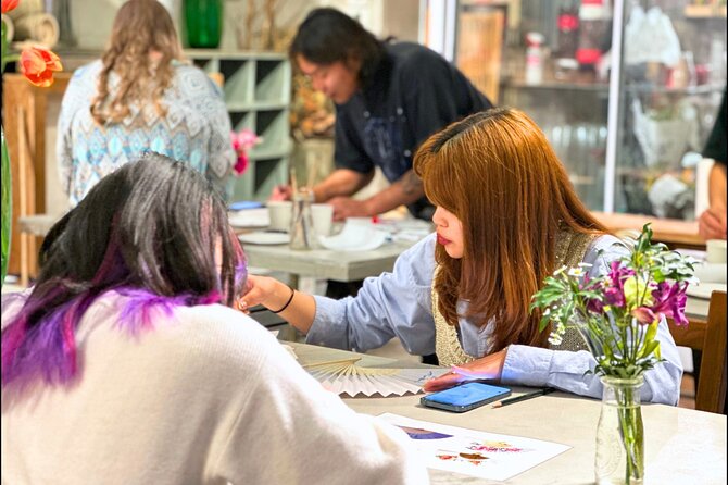 Japanese Fan Painting Workshop ~ in a Tokyo Flower Shop - Ruby’s Teaching Style: Motifs, Culture, and Brushwork That Actually Helps