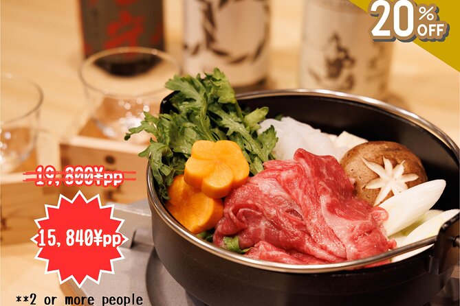 Japanese Sake Tasting & Wagyu Sukiyaki Cooking Class in Tokyo - Key highlights you’ll care about