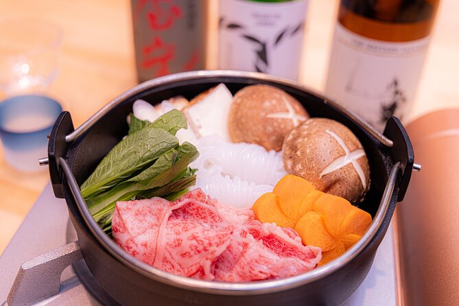 Japanese Sake Tasting & Wagyu Sukiyaki Cooking Class in Tokyo - Your meal and pairing finish: sukiyaki with sake