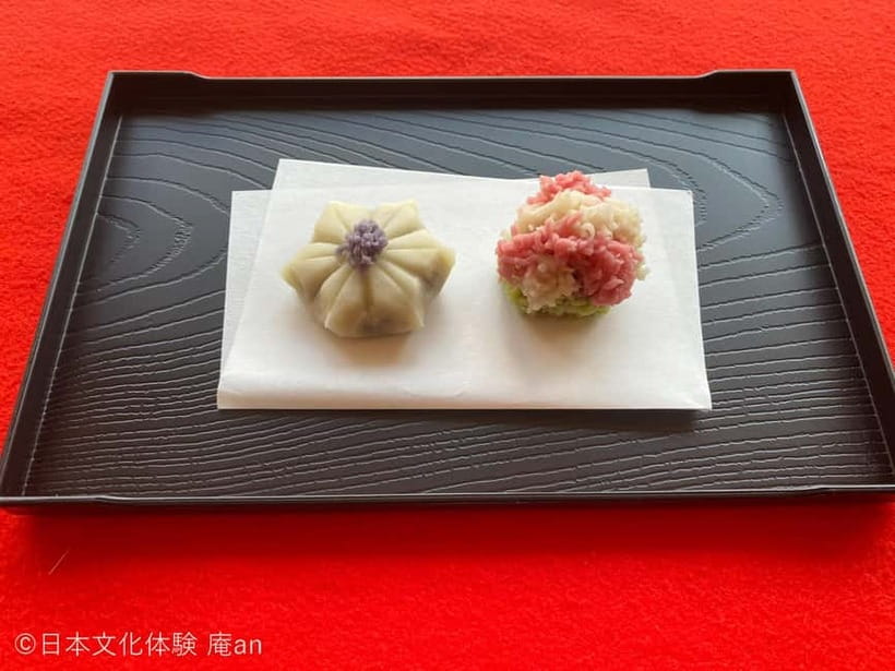 Japanese Traditional Sweets making and Tea Ceremony - The tea ceremony flow with Uji matcha