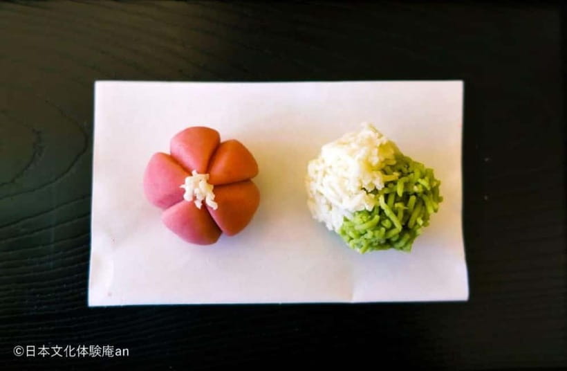 Japanese Traditional Sweets making and Tea Ceremony - Nerikiri making: seasonal wagashi you shape from scratch