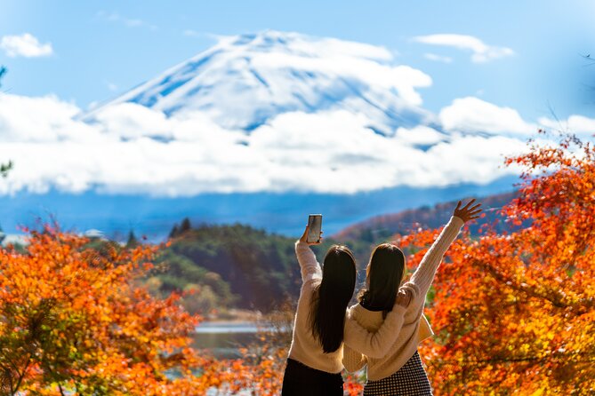 Mt. Fuji Highlight Photo Spots One Day Tour from Tokyo - Arakurayama Sengen Park: Chureito Pagoda photos, plus cherry-blossom vibes