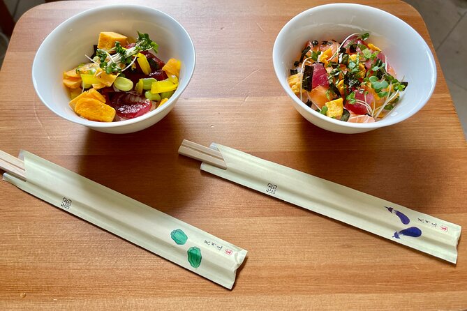 [NEW]JPN CULTURE - Buy@Toyosu Market SUSHI Making +TEA +Maid Cafe - Sushi Workshop: temari, maki, chirashi, and oshi (and you get to eat it)