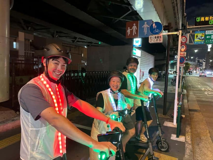 Night E-Scooter Ride to Tokyo Tower - No License Needed - The Viewpoint Pass and First Riding Block