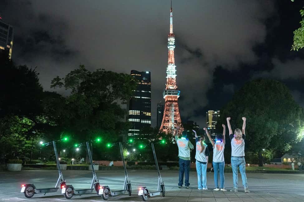 Night E-Scooter Ride to Tokyo Tower - No License Needed - Zojo-ji Temple Photo Stop: Small Time, Big Payoff