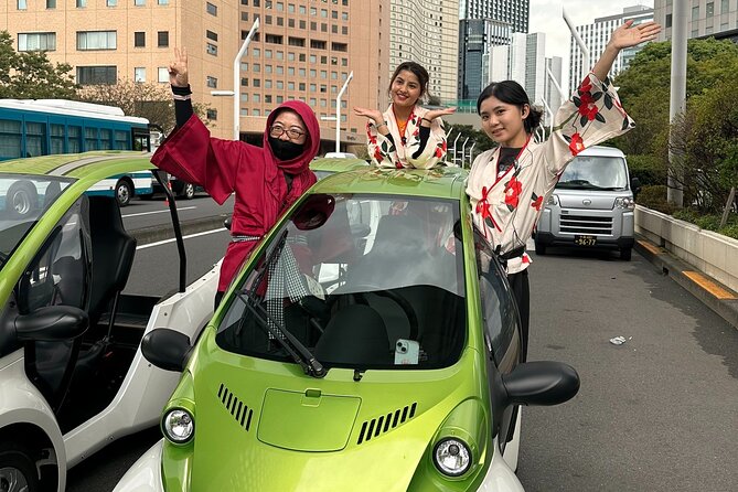 Official Tokyo Shibuya : KIMONO Dressed EV-Go Kart Activity Tour - Shinjuku check-in and the Tokyo Metropolitan Government Building photo stop