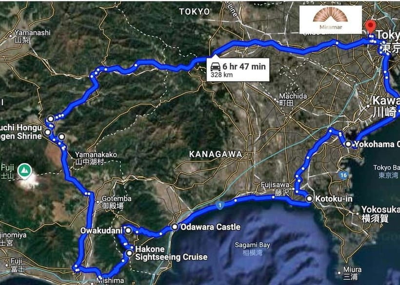 Private 2-Day Tour: Mt Fuji Hakone & Kamakura + Onsen Ryokan - How the Private 2-Day Route Works from Tokyo