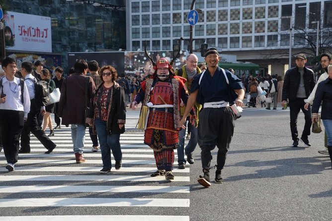 Samurai photo shooting at Street in Shibuya - Shibuya Street Shooting: Hachiko, Attention, and Real-World Drama