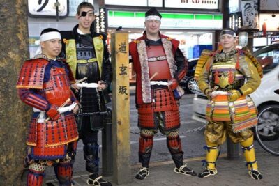 Samurai photo shooting at Street in Shibuya - Shimpei’s Direction (and the Studio Team’s Fast Setup)