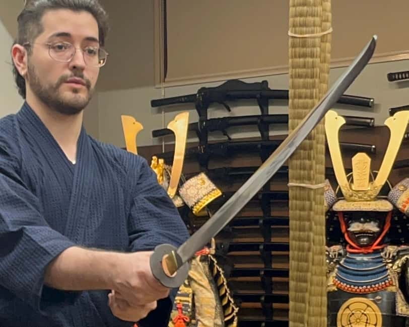 Samurai sword cutting experience - Costume change, greetings, and mental unity (the real start)