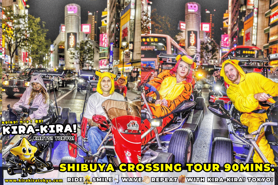 Shibuya Crossing x Tokyo Tower and more! Go-Kart Tour - Street-Legal Karting With Tokyo’s Most-Photographed Stops
