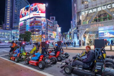 Shibuya Go Karting Tour with Funny Costume - Where the tour really starts: costume pick and safety check