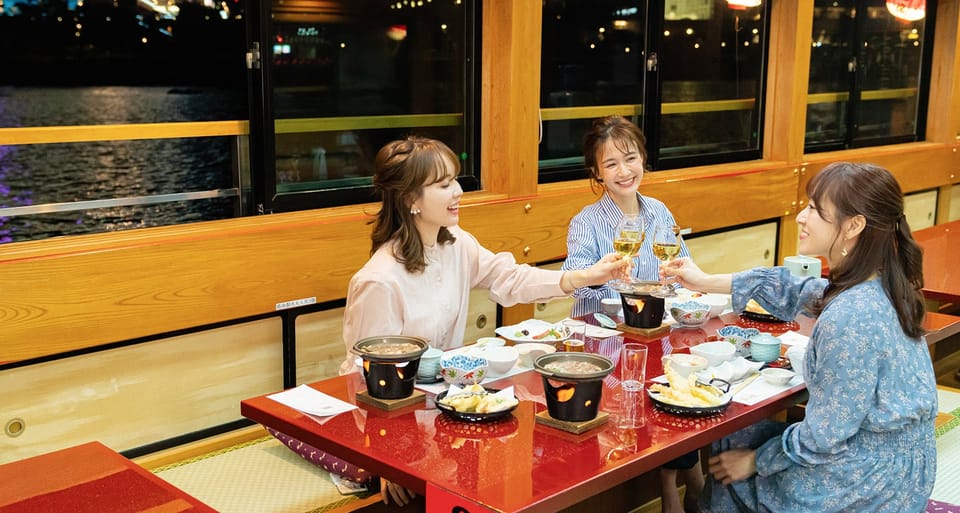 Sumida River: Japanese Traditional Yakatabune Dinner Cruise - A Yakatabune Dinner Cruise That Feels Like Tokyo After Dark