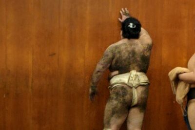 Sumo Training Watching Experience in Tokyo - What the Training Looks Like: Stretching to Match-Style