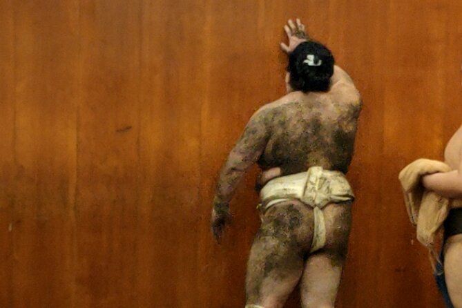 Sumo Training Watching Experience in Tokyo - What the Training Looks Like: Stretching to Match-Style