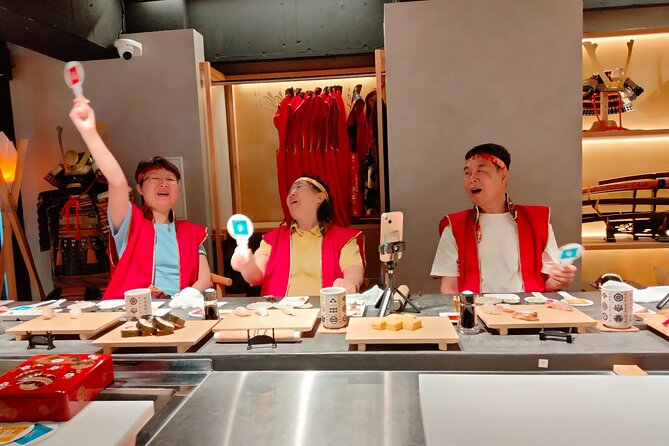 Sushi Making with Interactive Samurai Experience at JIN-ASAKUSA - JIN-ASAKUSA in Asakusa: Samurai Theater Meets a Sushi Counter