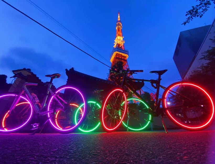 Tokyo: 2-Hour Night Bike Tour of the City's Hidden Gems - Roppongi and Tokyo Midtown: Cutting-Edge Lights With Street-Level Views