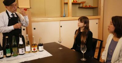 Tokyo: 7 Kinds of Sake Tasting with Japanese Food Pairings - Seven sake samples, from sparkling to dessert-style sweet