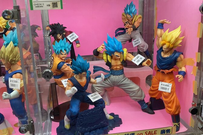 Tokyo Akihabara Anime Manga Video Games and Maid Cafe Tour - Tamashii Nations Store Tokyo: rotating anime exhibits you can time your visit to