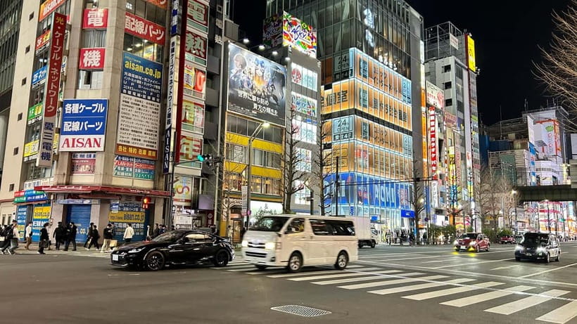 Tokyo: Akihabara, Shibuya, Karaoke & City Lights Night Tour - Akihabara after dark: electronics, anime, and real browsing time