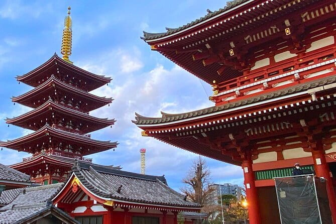 Tokyo: Asakusa Temple & Shrine Walking Tour with Local Guide - Azuma Bridge: Tokyo Skytree views and the famous gold detail