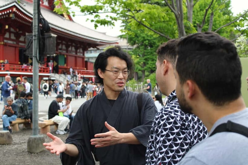 Tokyo: Asakusa Walking Tour & Comedy Night - Meeting at Tokyo Cruise and getting your bearings fast