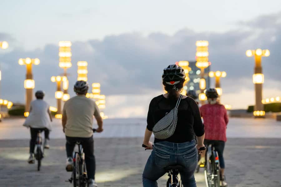 Tokyo Bay Area: Sunset Night View 3h E-bike Guided Bike Tour - Snack stops that feel like real Tokyo