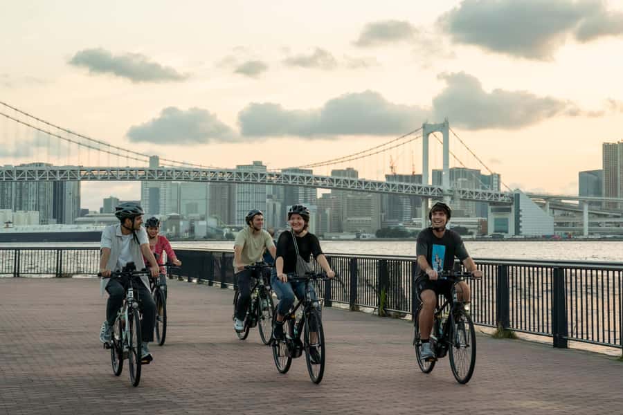 Tokyo Bay Area: Sunset Night View 3h E-bike Guided Bike Tour - Price and value: what $65 buys you in real terms